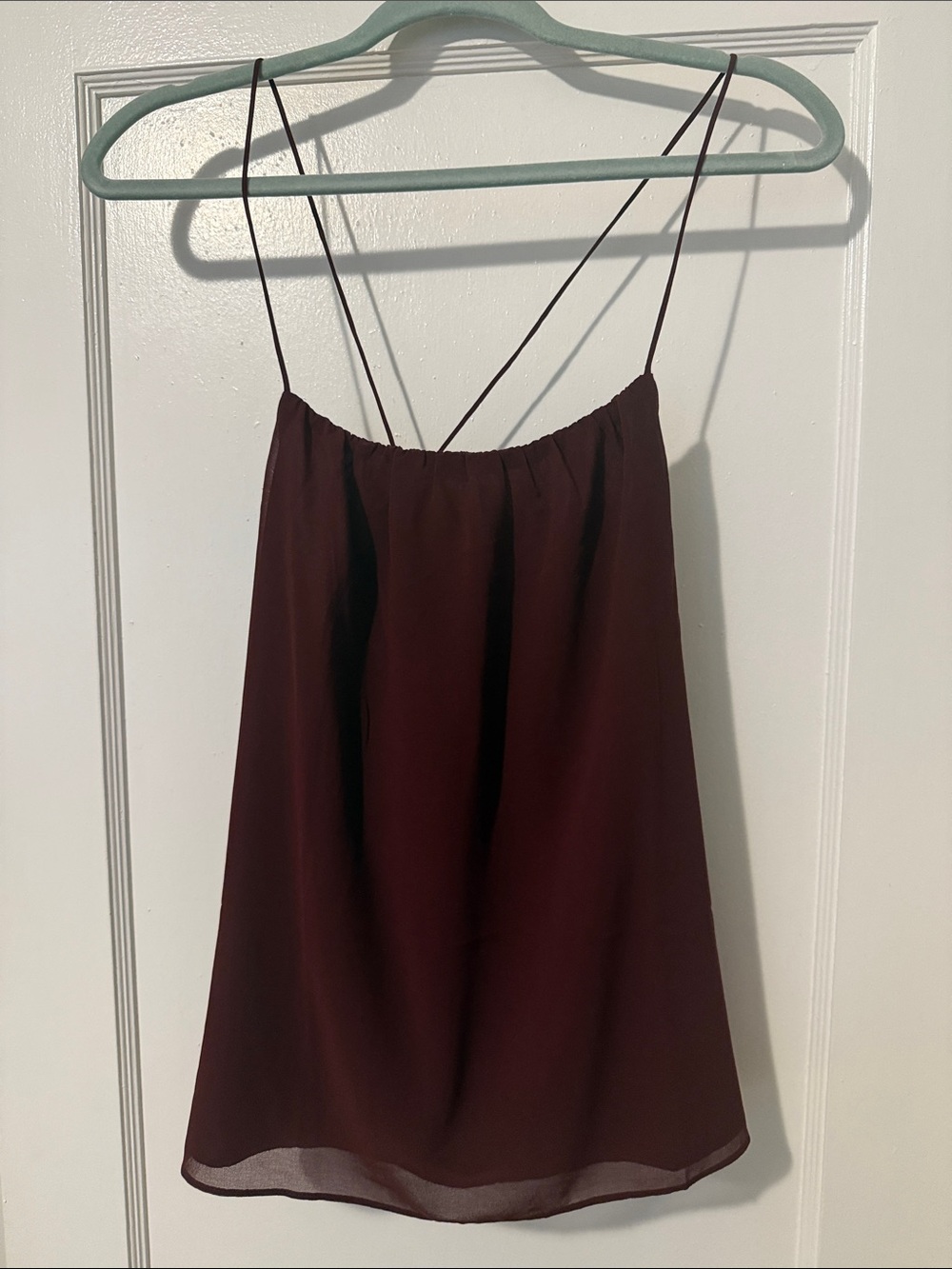 Banana Republic Burgundy Spaghetti Strap Tank